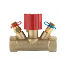 Ručni regulacijski ventil STRÖMAX MS,  ravna izvedba, s mjernim ventilima, unutarnji navoj