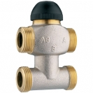 Termostatski troputni ventil s premosnicom - Radi kao miješajući i razdjelni ventil